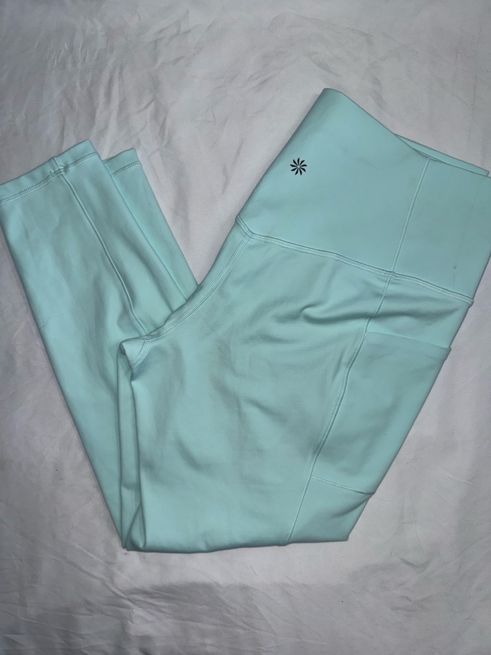 Athleta Mint Teal High-Rise Leggings